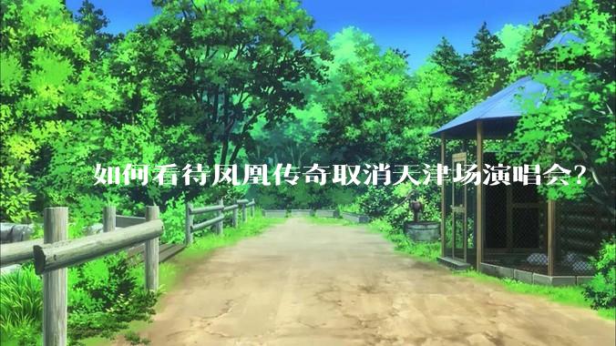 如何看待凤凰传奇取消天津场演唱会？
