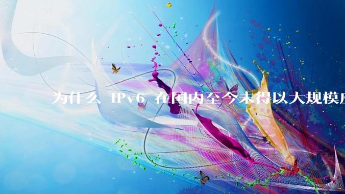 为什么 IPv6 在国内至今未得以大规模应用?